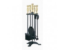 Manor Black and Brass Companion Set Manor Black and Brass Companion Set